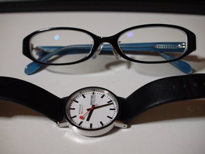 メガネと時計